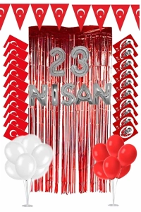 23 Nisan Türk Bayraklı Dekorasyon Seti